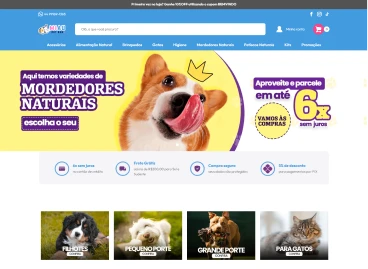E-commerce desenvolvido pela Potencializou - Miaupet